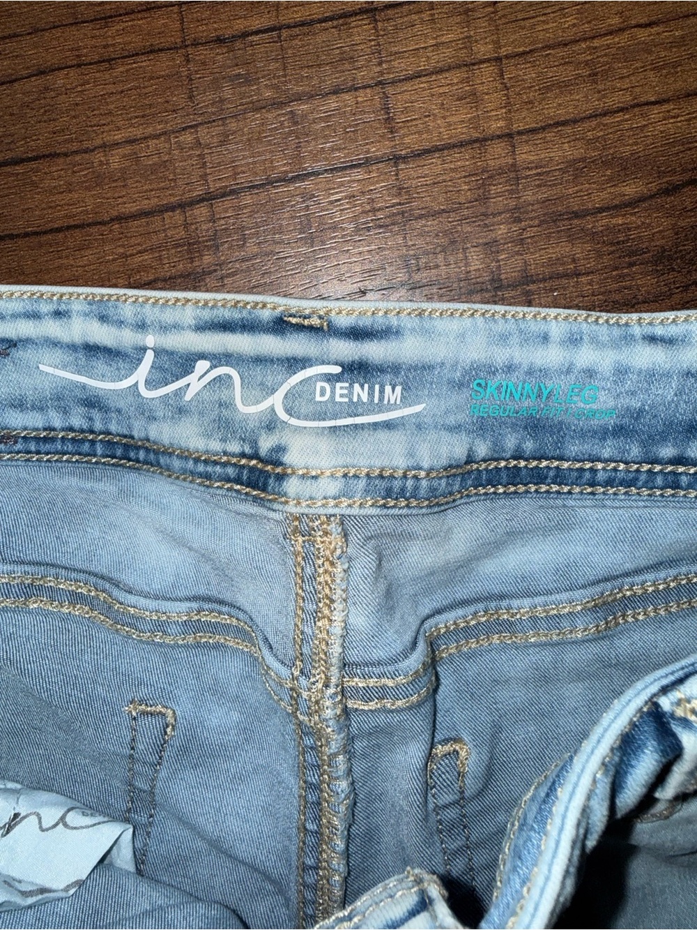 INC International Concepts Light Wash Straight Women’s Jeans - Picture 2 of 3